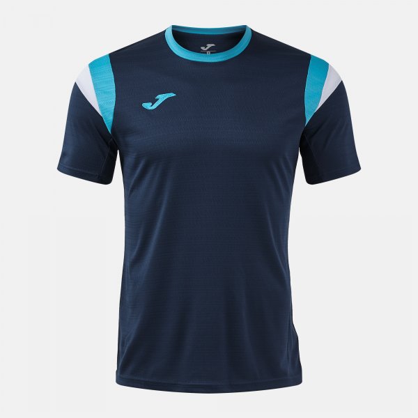 SHORT SLEEVE T-SHIRT TERRA DARK NAVY TURQUOISE FLUORESCENT