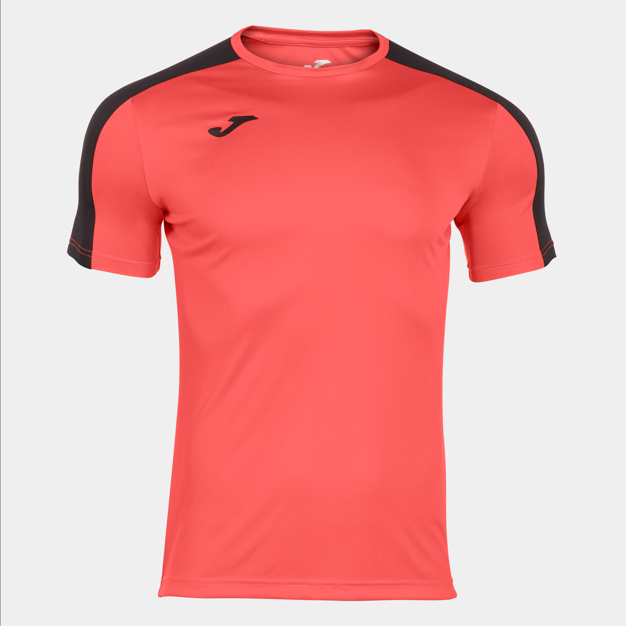 ACADEMY SHORT SLEEVE T-SHIRT FLUOR CORAL BLACK