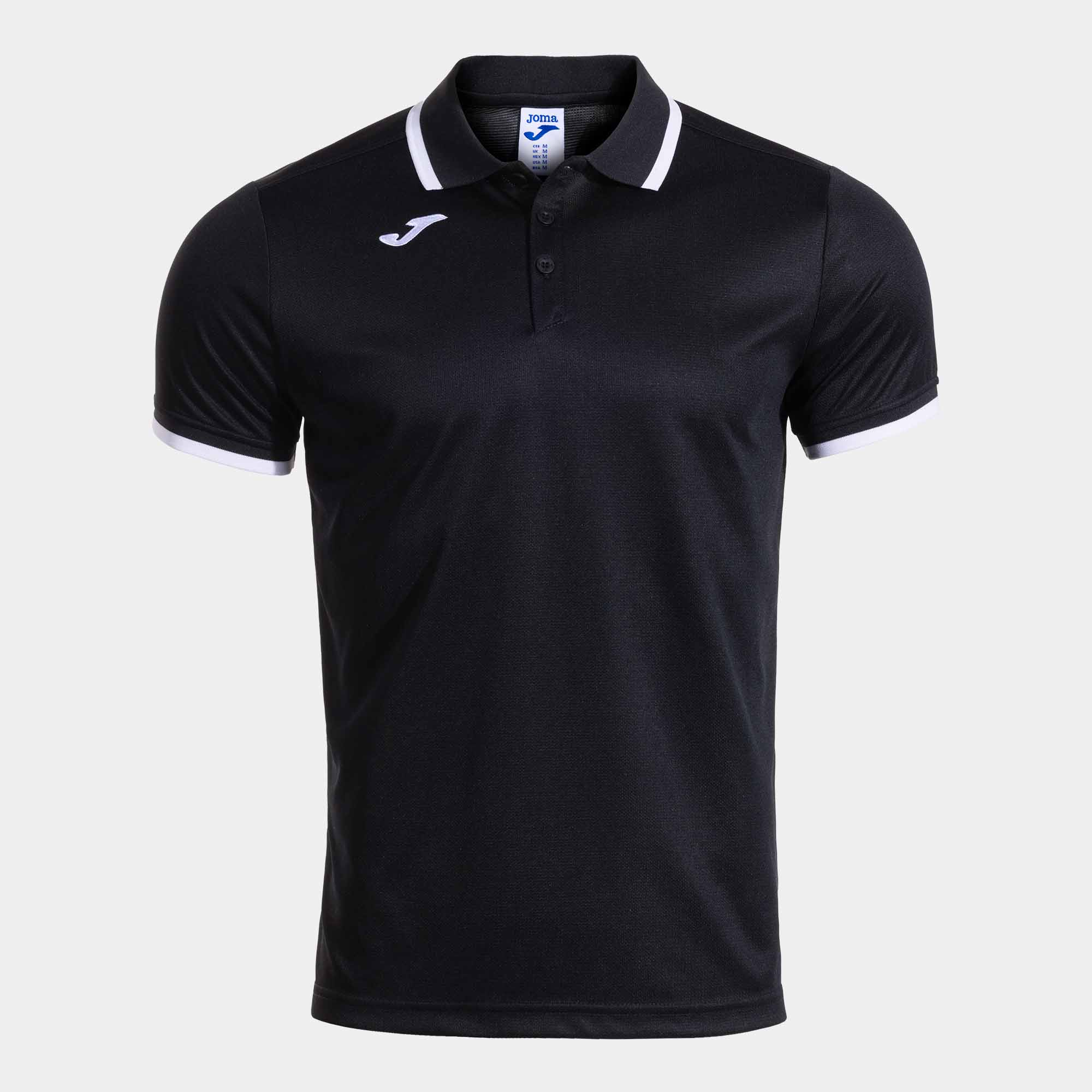 COMBI PREMIUM SHORT SLEEVE POLO BLACK WHITE