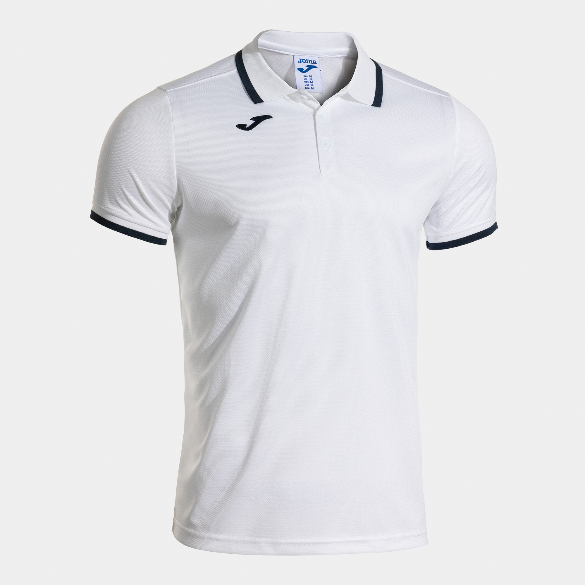 COMBI PREMIUM SHORT SLEEVE POLO WHITE DARK NAVY