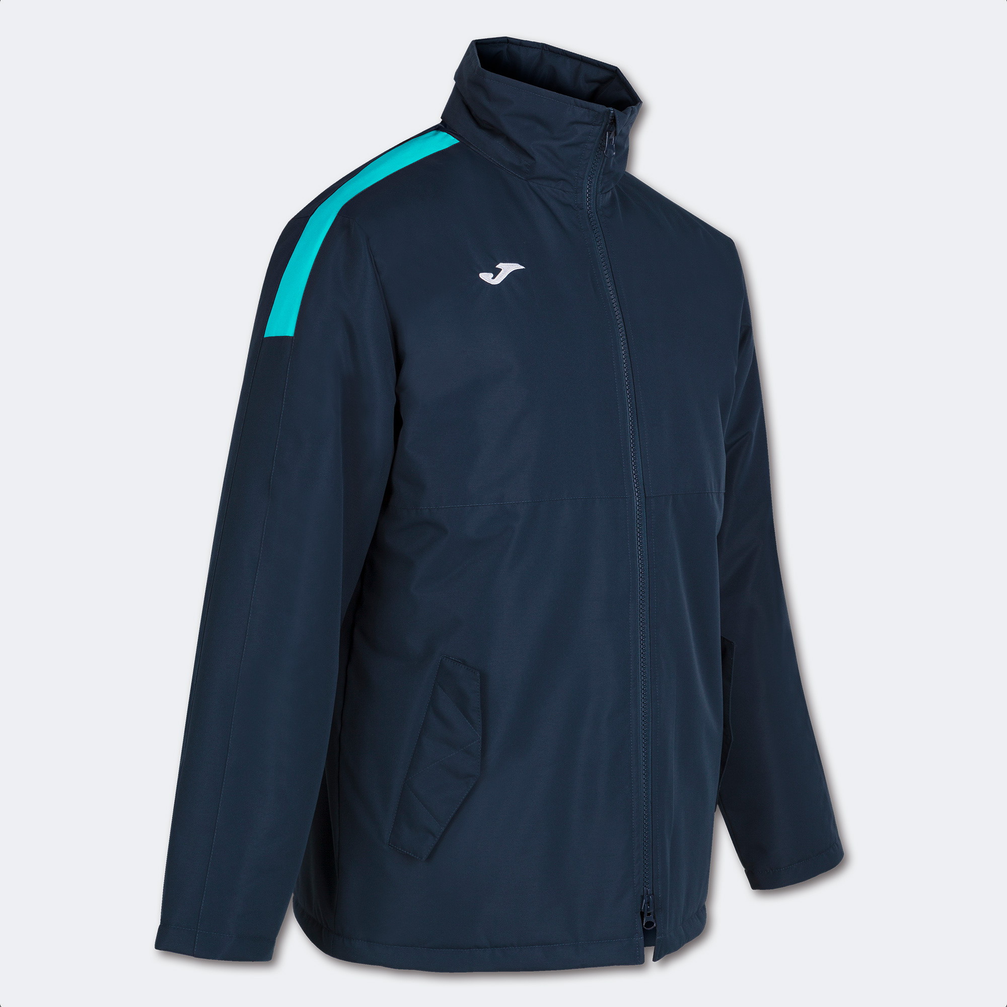 TRIVOR ANORAK NAVY FLUOR TURQUOISE