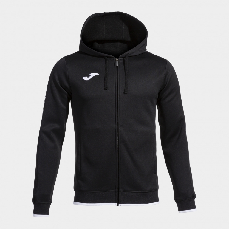 OLIMPIADA ZIP UP HOODIE BLACK