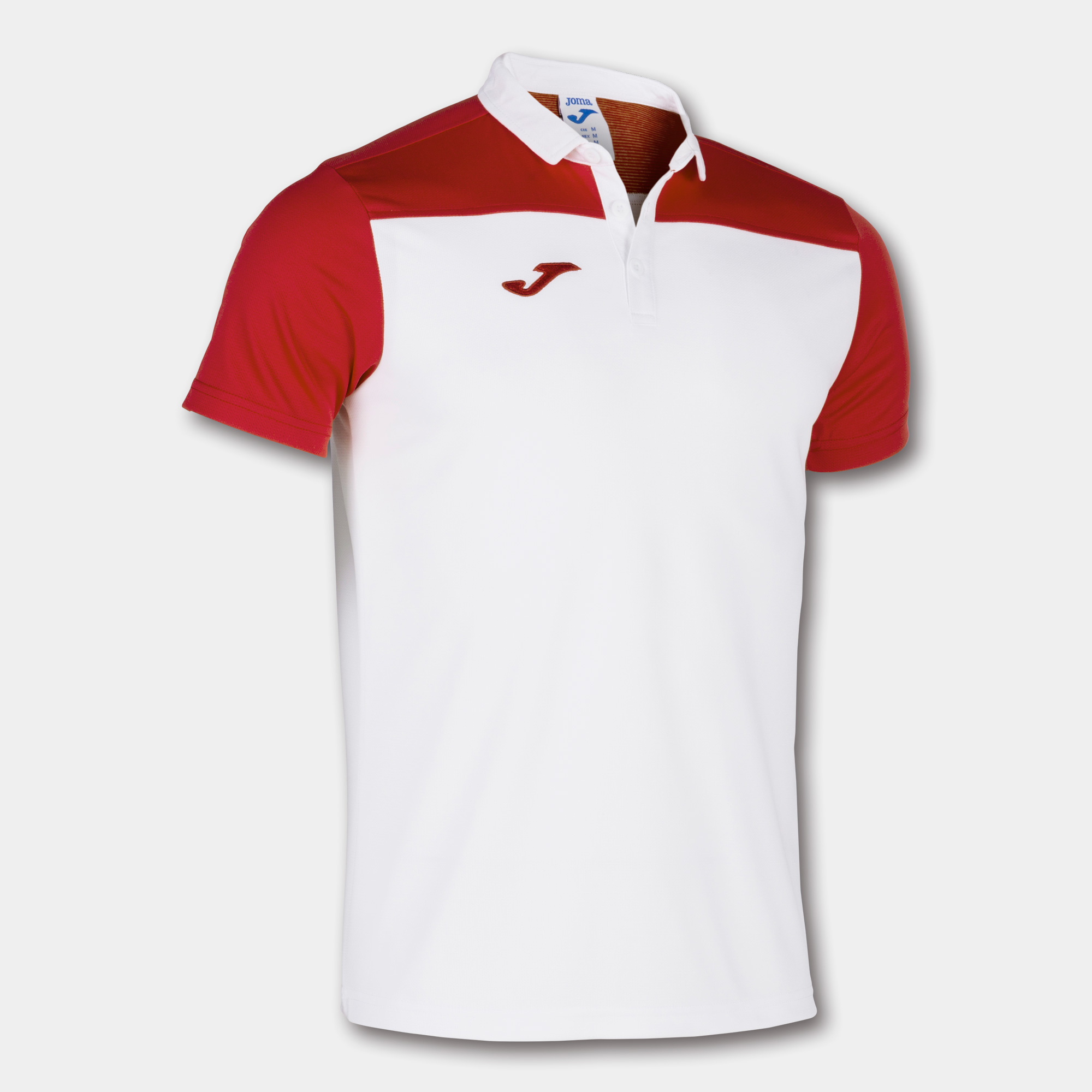 POLO SHIRT HOBBY II WHITE RED S/S