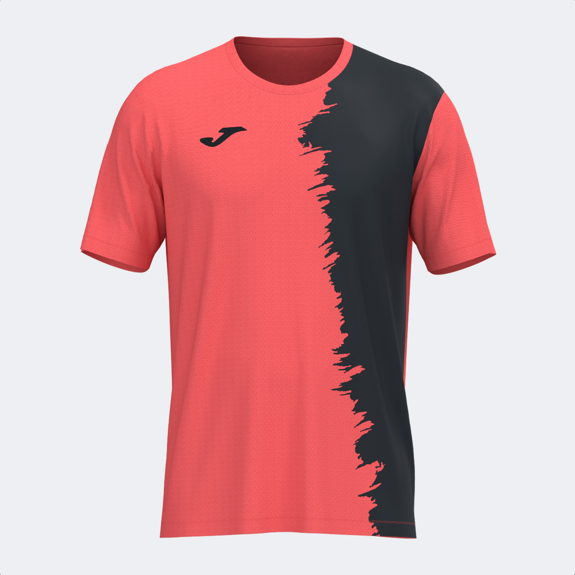 PICASHO SHORT SLEEVE T-SHIRT FLUOR CORAL BLACK