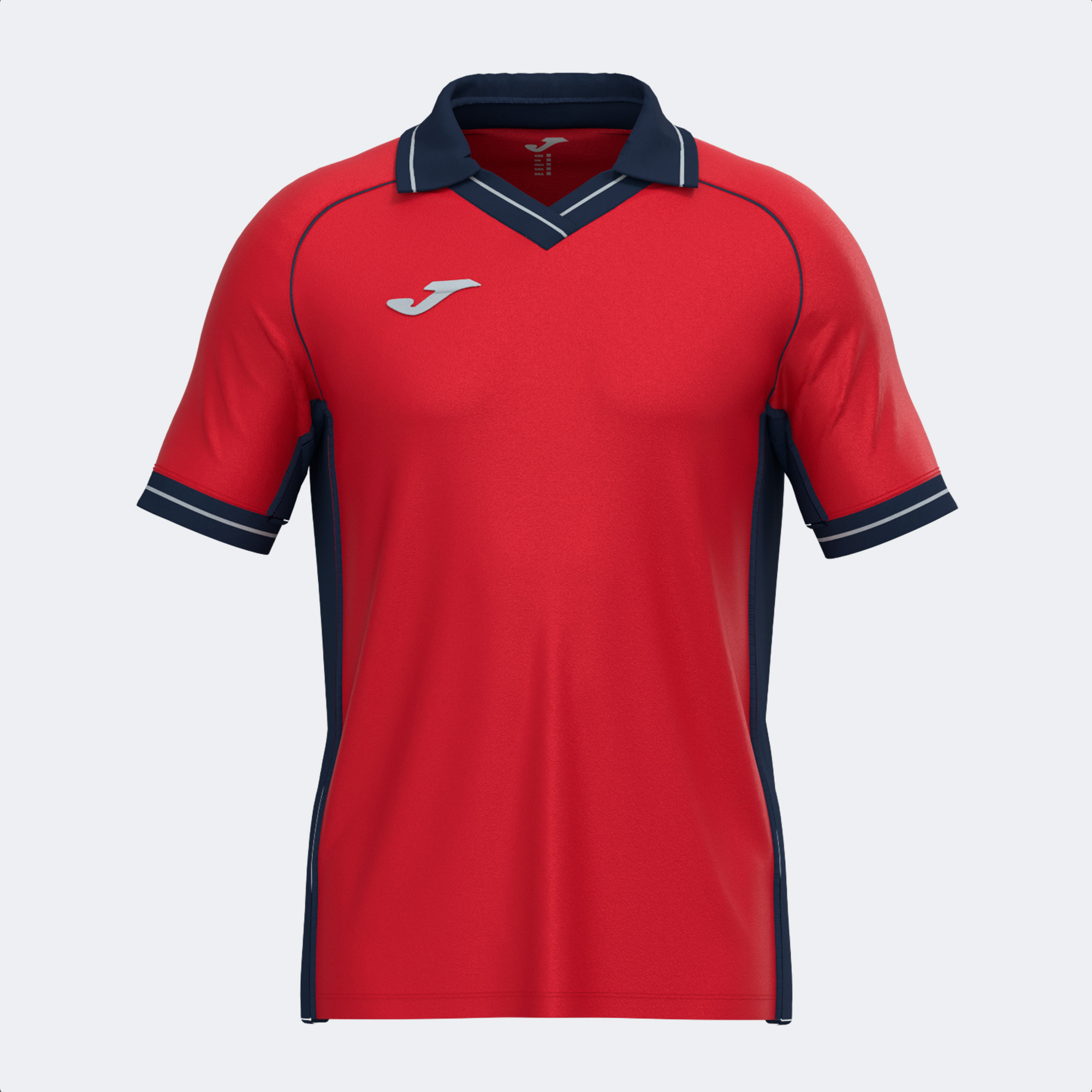 VINTAGE ECO RETRO SHORT SLEEVE T-SHIRT RED DARK NAVY