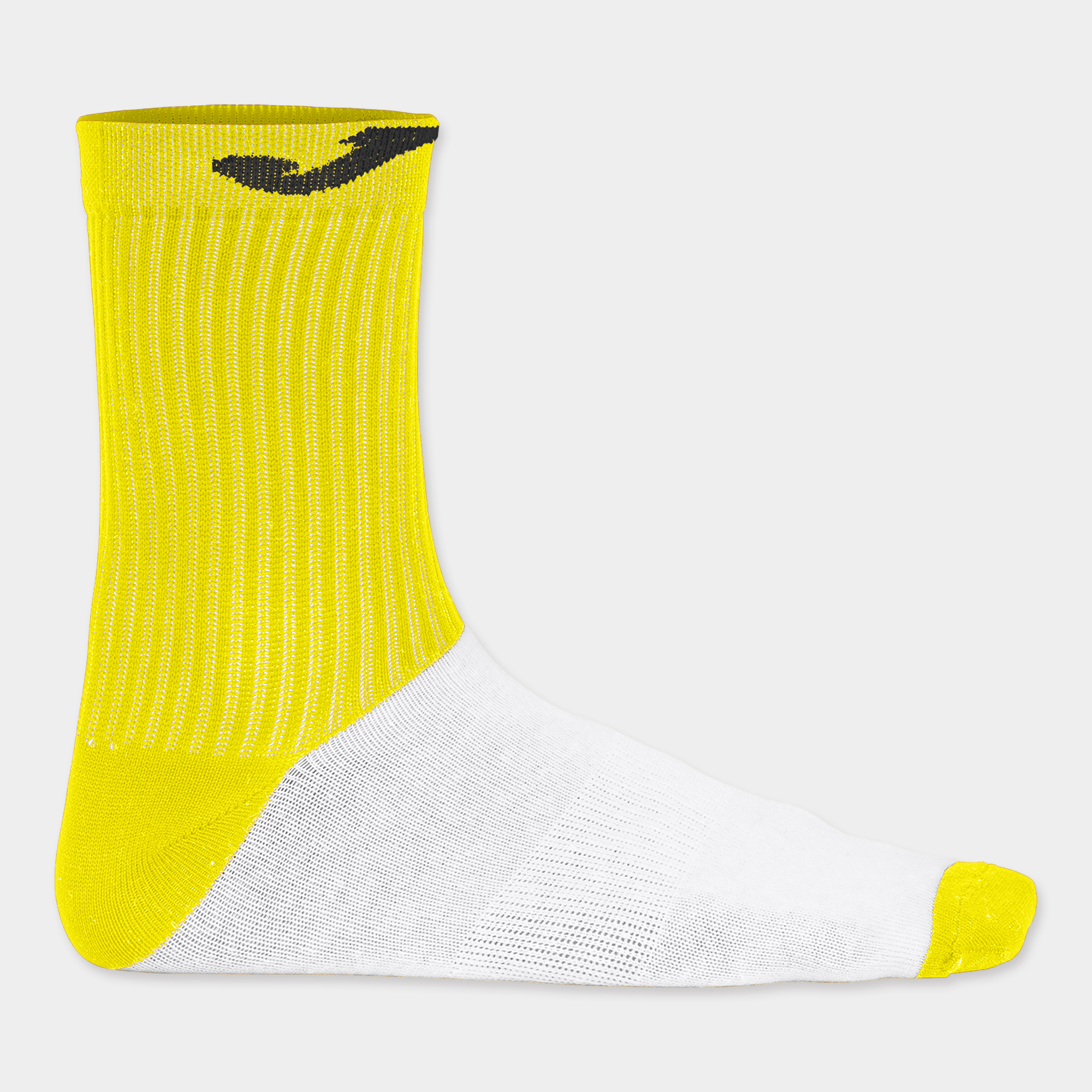 SOCK WITH COTTON FOOT YELLOW-BLACK