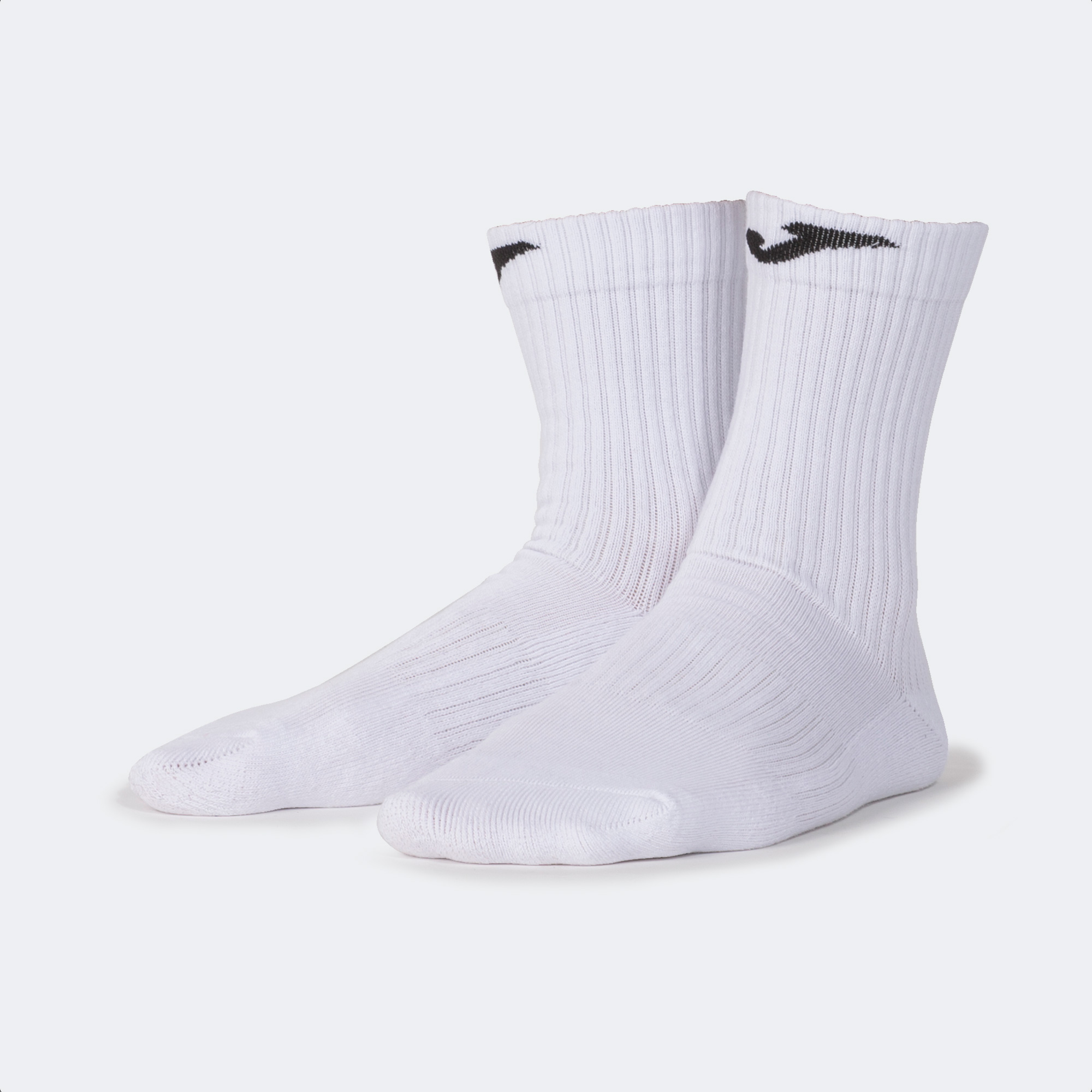 LONG SOCKS WITH COTTON FOOT WHITE