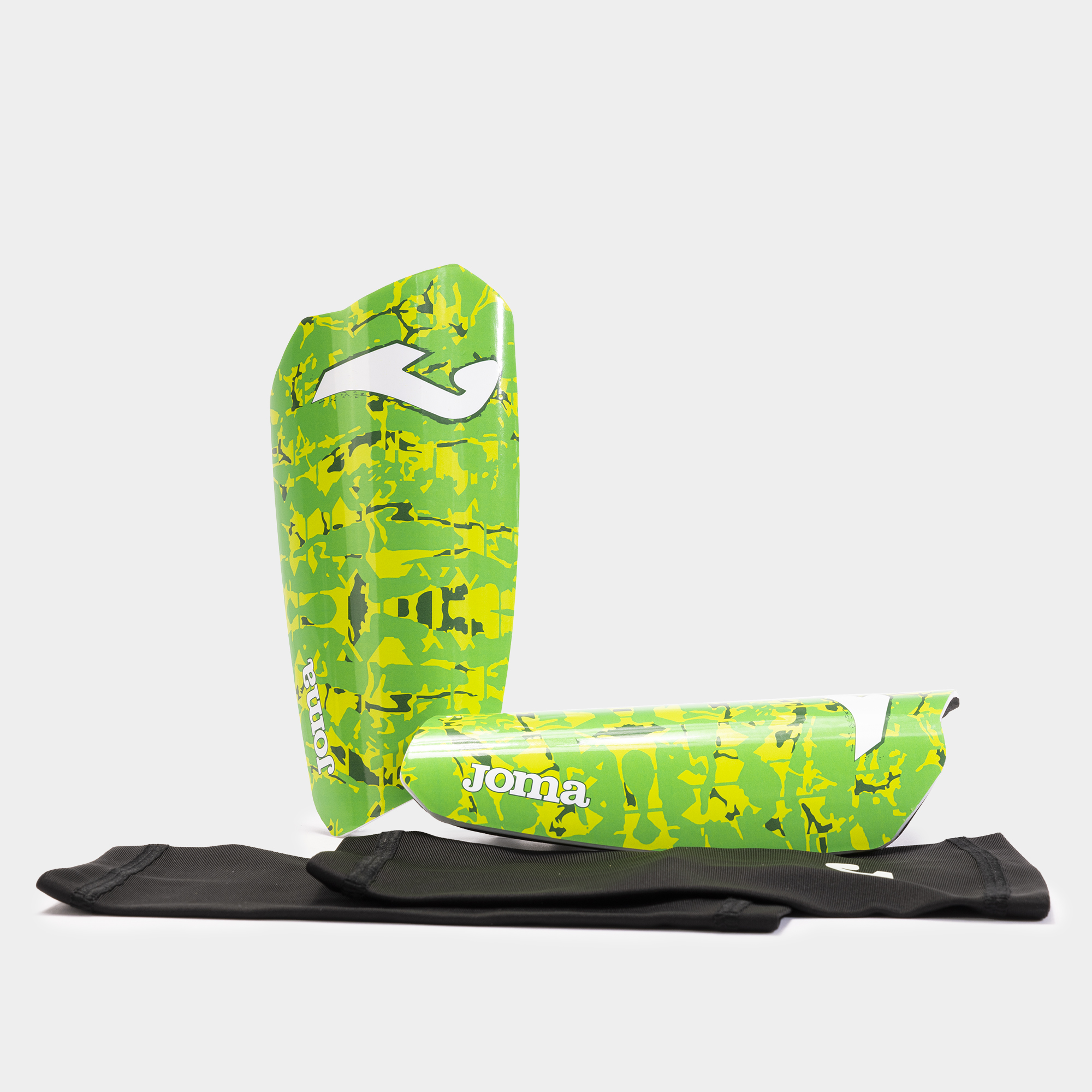 SPARTAN SHIN GUARDS FLUOR GREEN FLUOR YELLOW