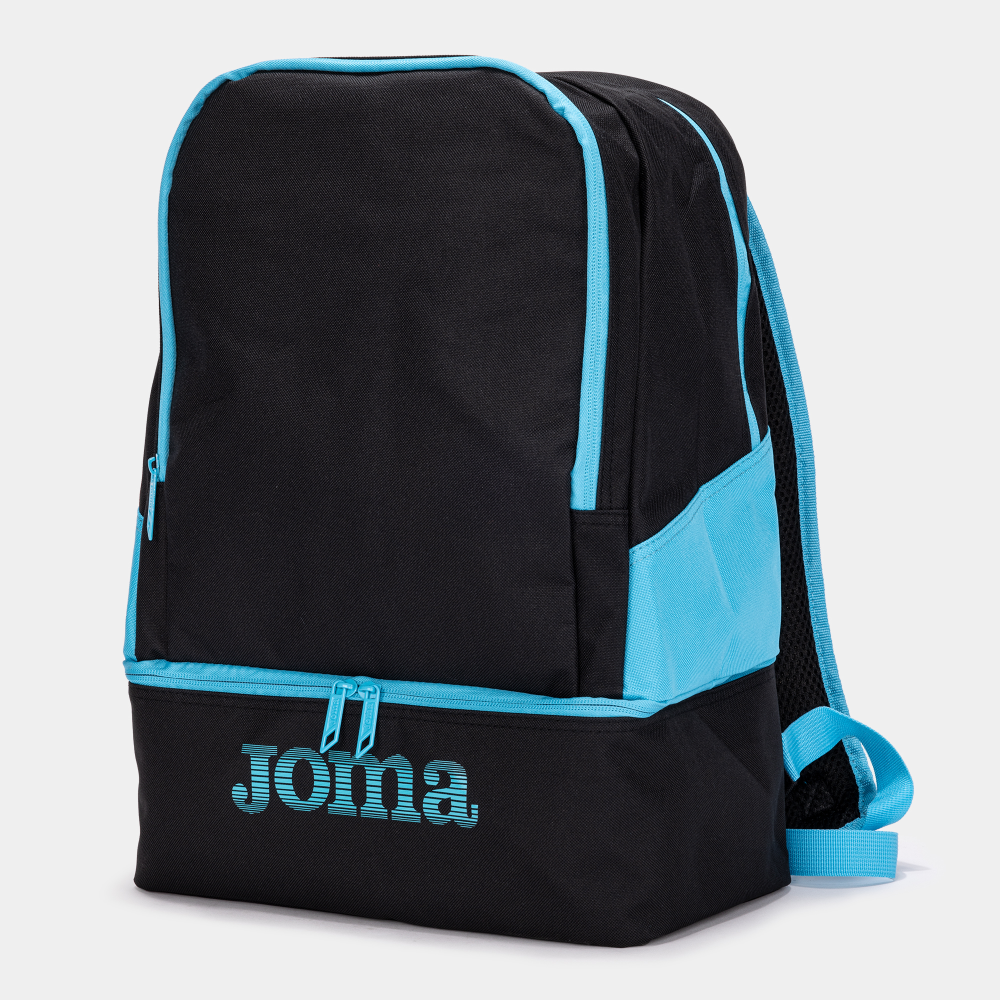 BACKPACK ESTADIO III BLACK-FLUOR TURQUOISE