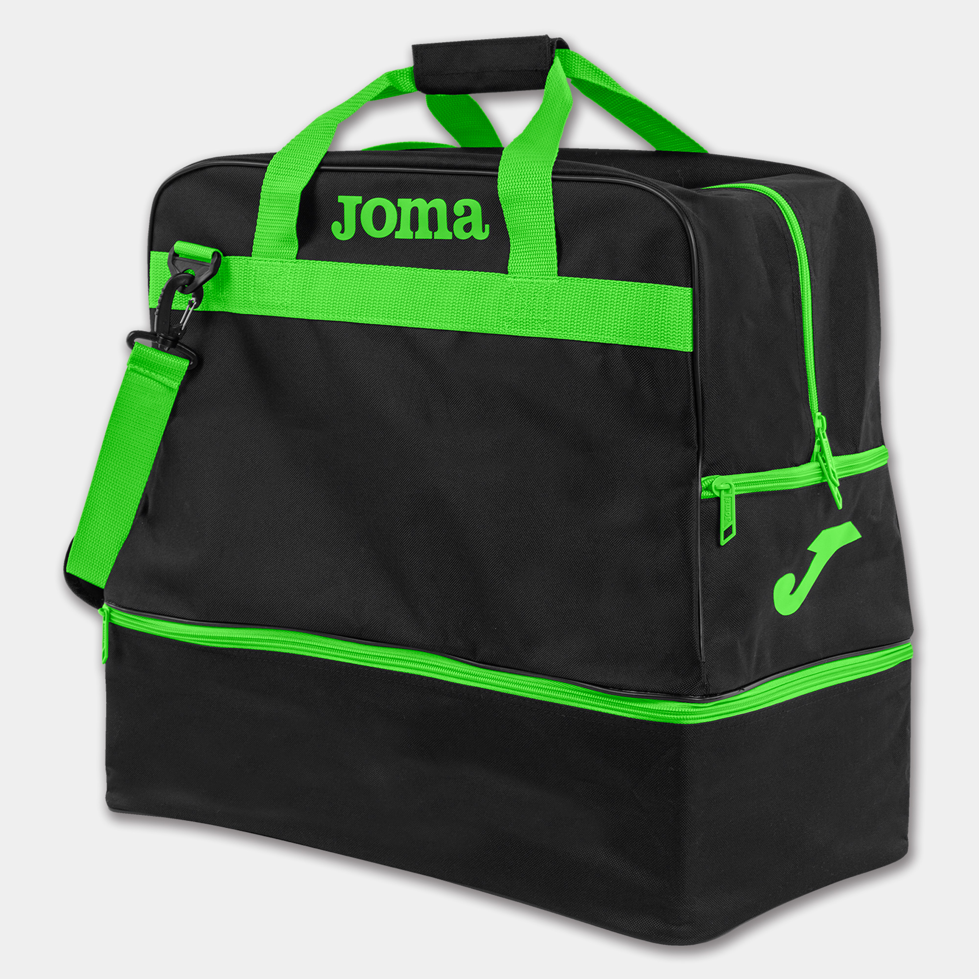BAG TRAINING III BLACK-FLUOR GREEN -LARGE-