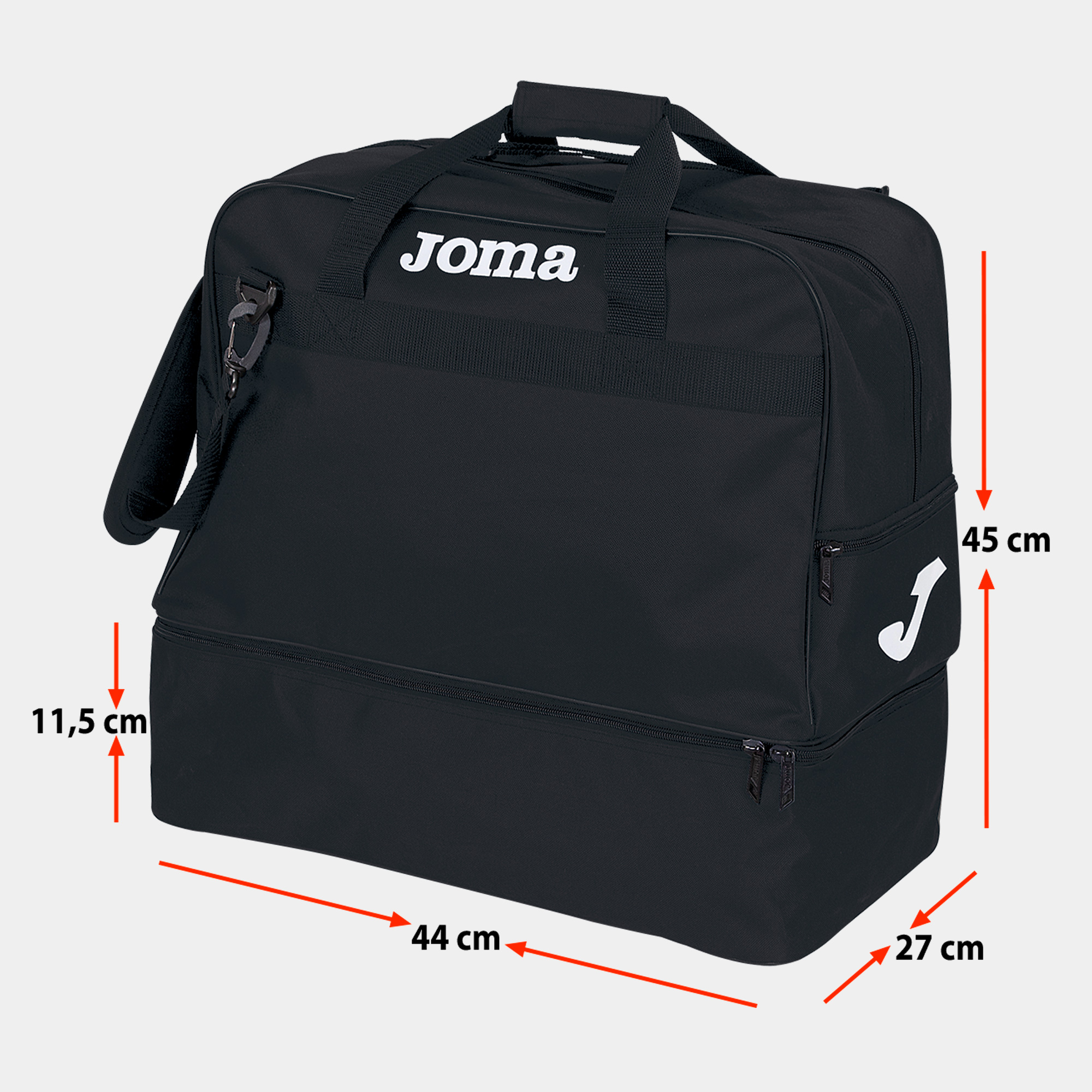 BAG TRAINING III BLACK -MEDIUM-
