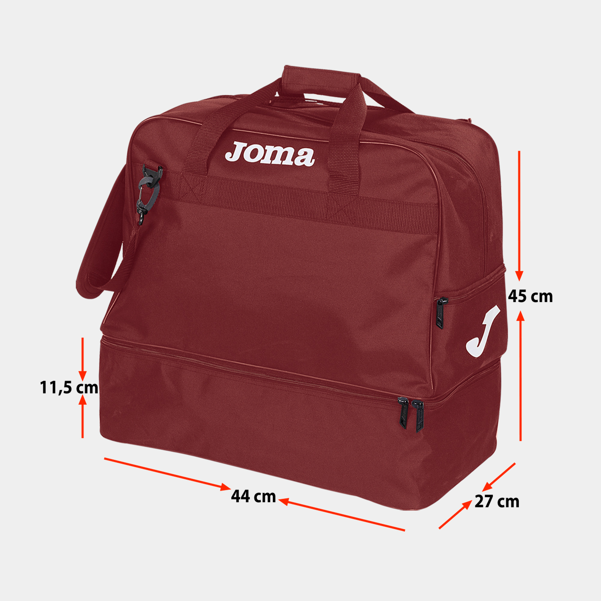 BAG TRAINING III BURGUNDY -MEDIUM-