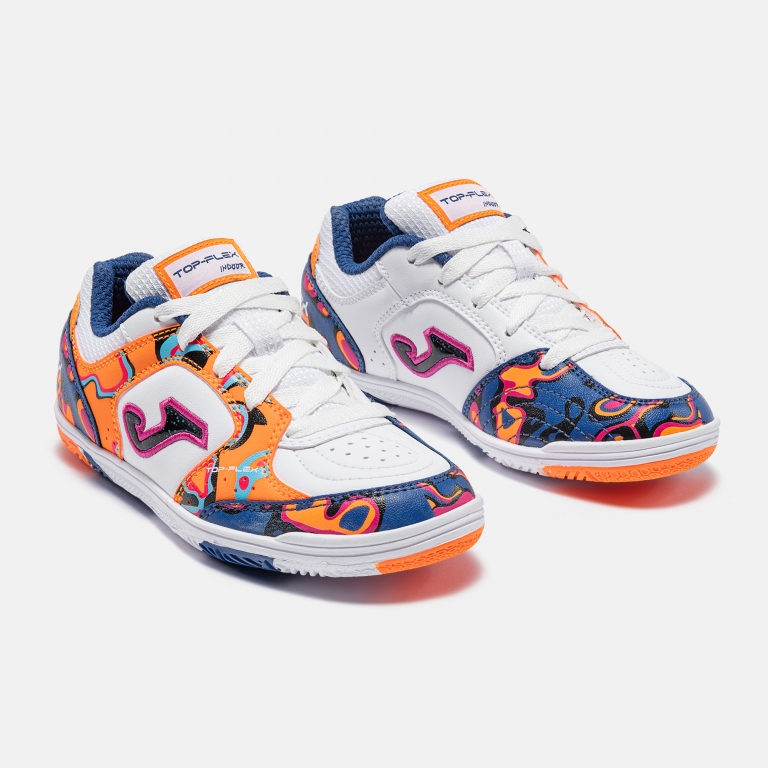 TOP FLEX JR 2672 WHITE ORANGE INDOOR