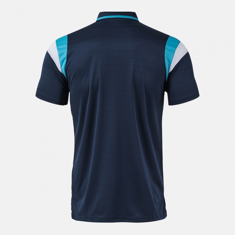 POLO SHORT SLEEVE TERRA DARK NAVY TURQUOISE FLUORESCENT