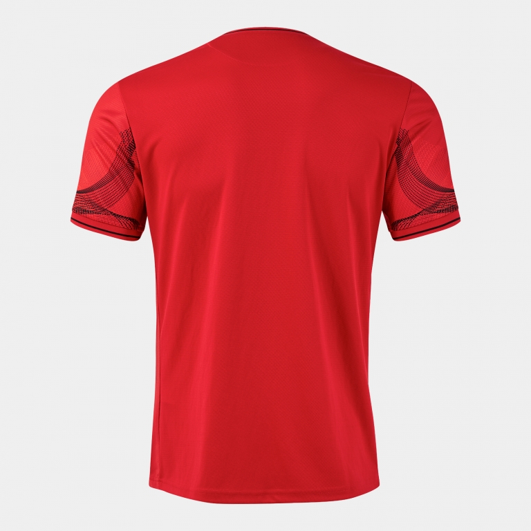 SHORT-SLEEVE T-SHIRT WAVE RED BLACK