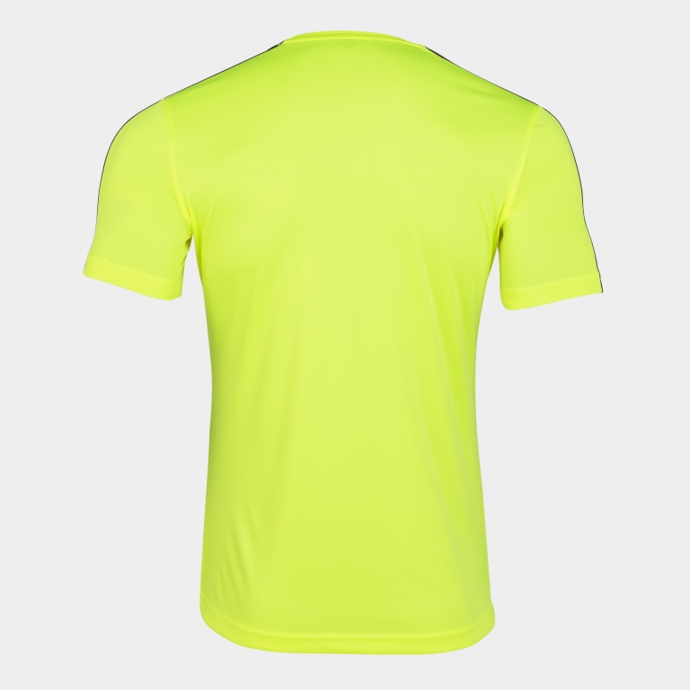 ACADEMY T-SHIRT FLUOR YELLOW - BLACK S/S