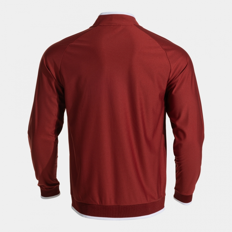 COMBI PREMIUM FULL ZIP SWEATSHIRT BURGUNDY WHITE
