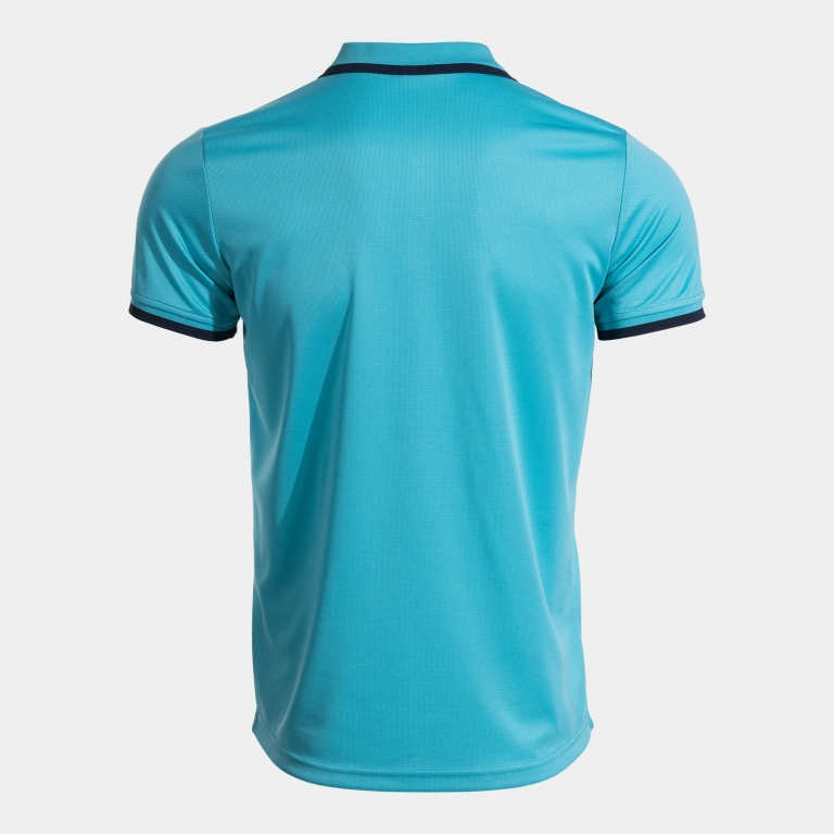 COMBI PREMIUM SHORT SLEEVE POLO FLUOR TURQUOISE DARK NAVY