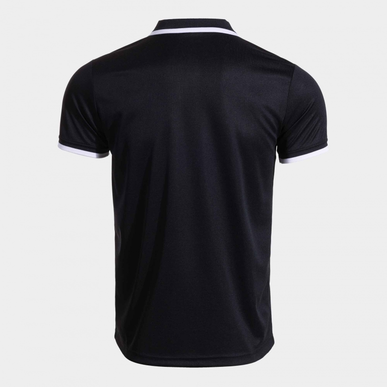 COMBI PREMIUM SHORT SLEEVE POLO BLACK WHITE