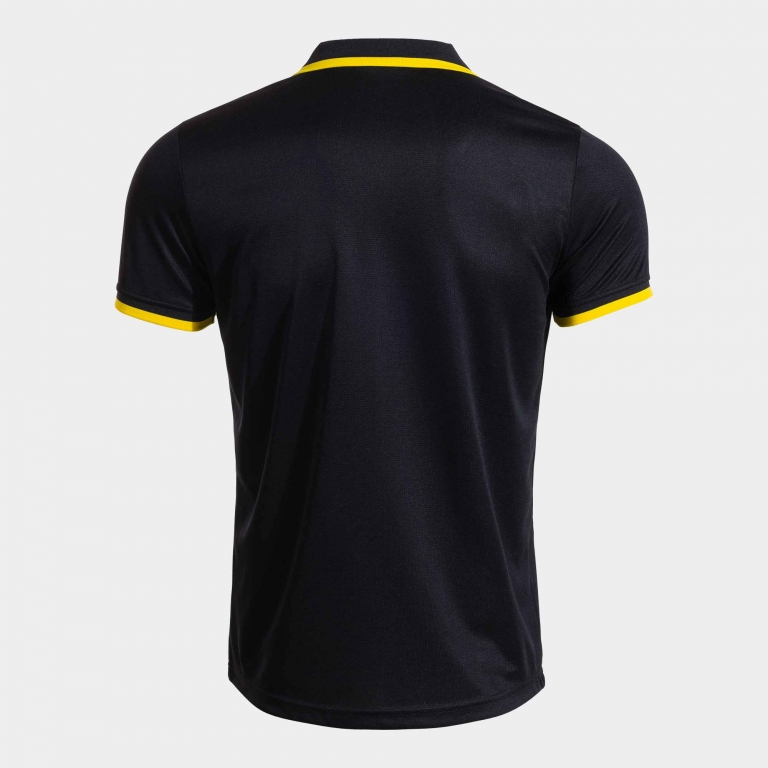COMBI PREMIUM SHORT SLEEVE POLO BLACK YELLOW
