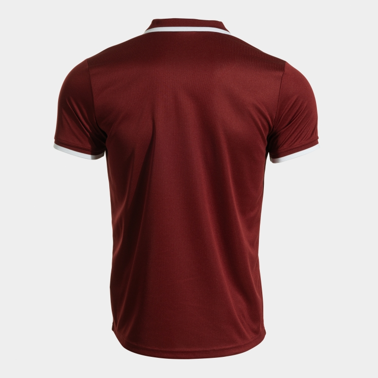 COMBI PREMIUM SHORT SLEEVE POLO BURGUNDY WHITE