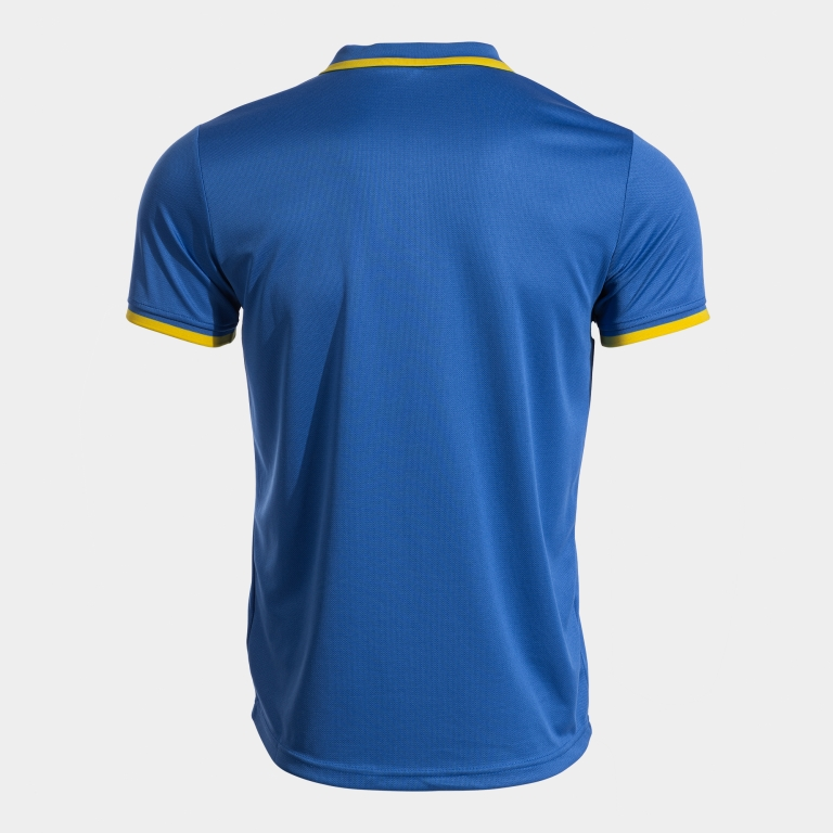 COMBI PREMIUM SHORT SLEEVE POLO ROYAL BLUE YELLOW