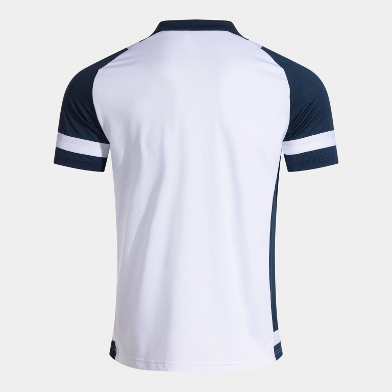 LIDER SHORT SLEEVE POLO WHITE NAVY BLUE