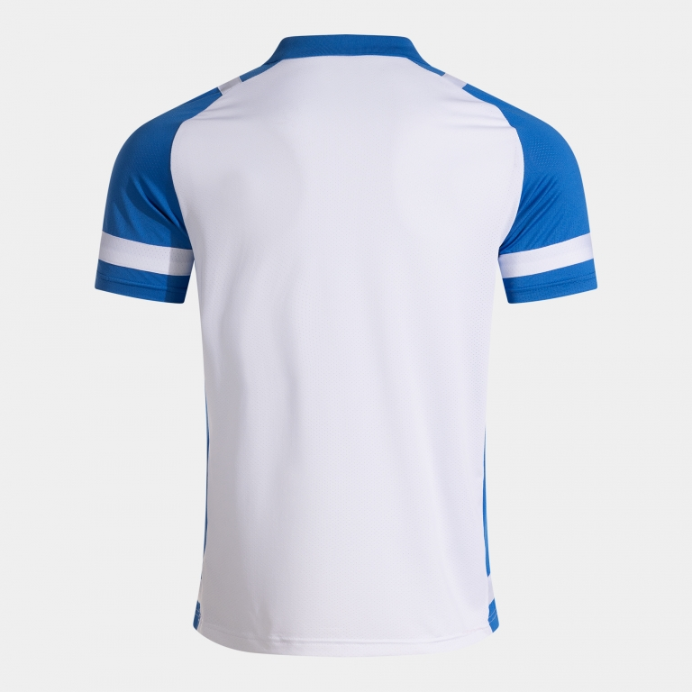 LIDER SHORT SLEEVE POLO WHITE ROYAL BLUE