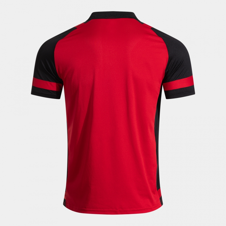 LIDER SHORT SLEEVE POLO RED BLACK