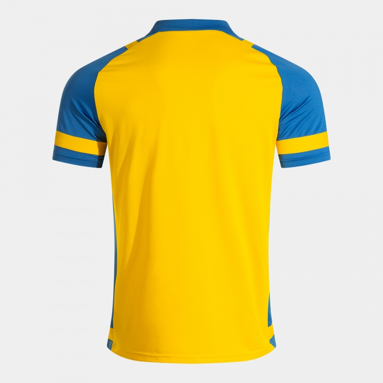 LIDER SHORT SLEEVE POLO YELLOW ROYAL BLUE