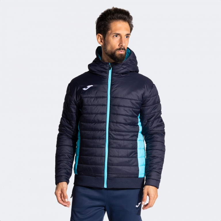 URBAN V ANORAK NAVY FLUOR TURQUOISE