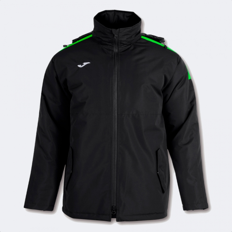 TRIVOR RAINCOAT BLACK FLUOR GREEN