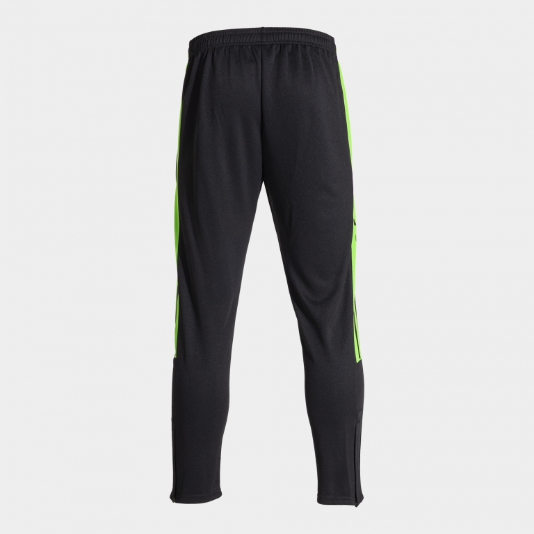 OLIMPIADA LONG PANTS BLACK FLUOR GREEN
