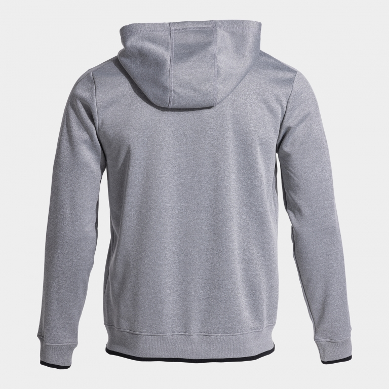 OLIMPIADA ZIP UP HOODIE MELANGE GRAY BLACK