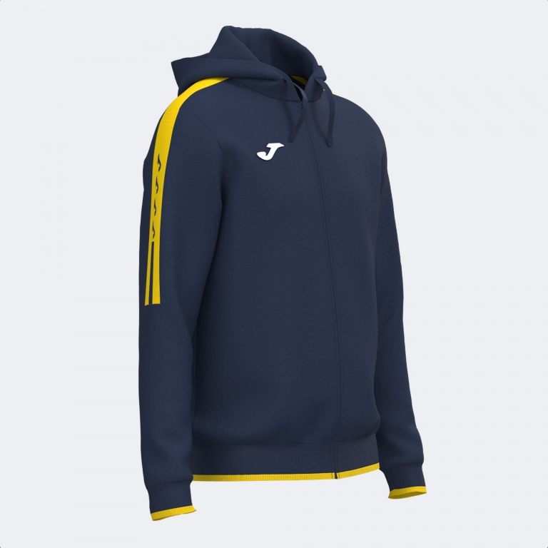 OLIMPIADA ZIP UP HOODIE NAVY YELLOW