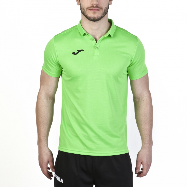 POLO SHIRT HOBBY GREEN FLUOR S/S