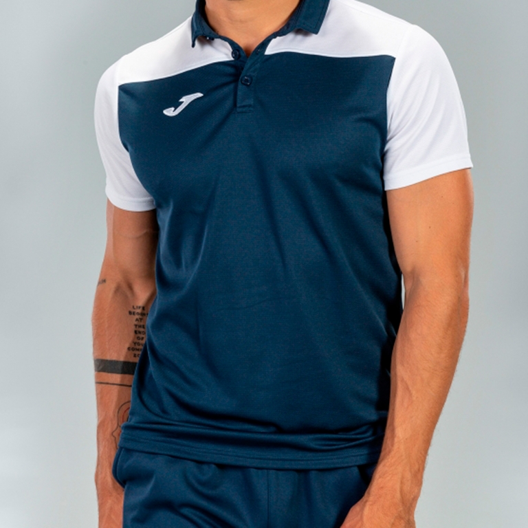 POLO SHIRT HOBBY II NAVY WHITE S/S