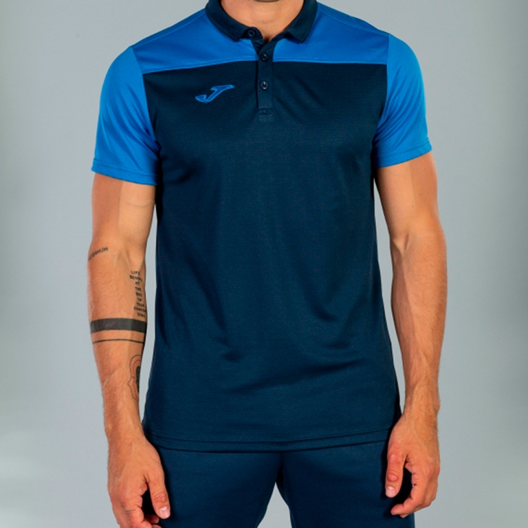 POLO SHIRT HOBBY II NAVY ROYAL S/S