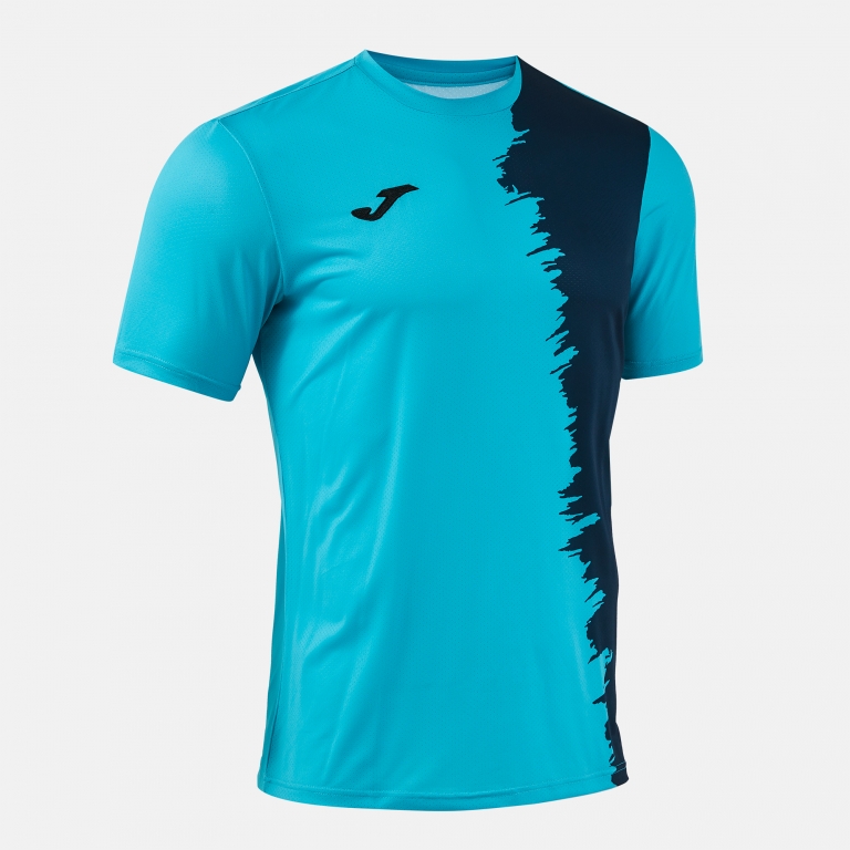PICASHO SHORT SLEEVE T-SHIRT FLUOR TURQUOISE DARK NAVY