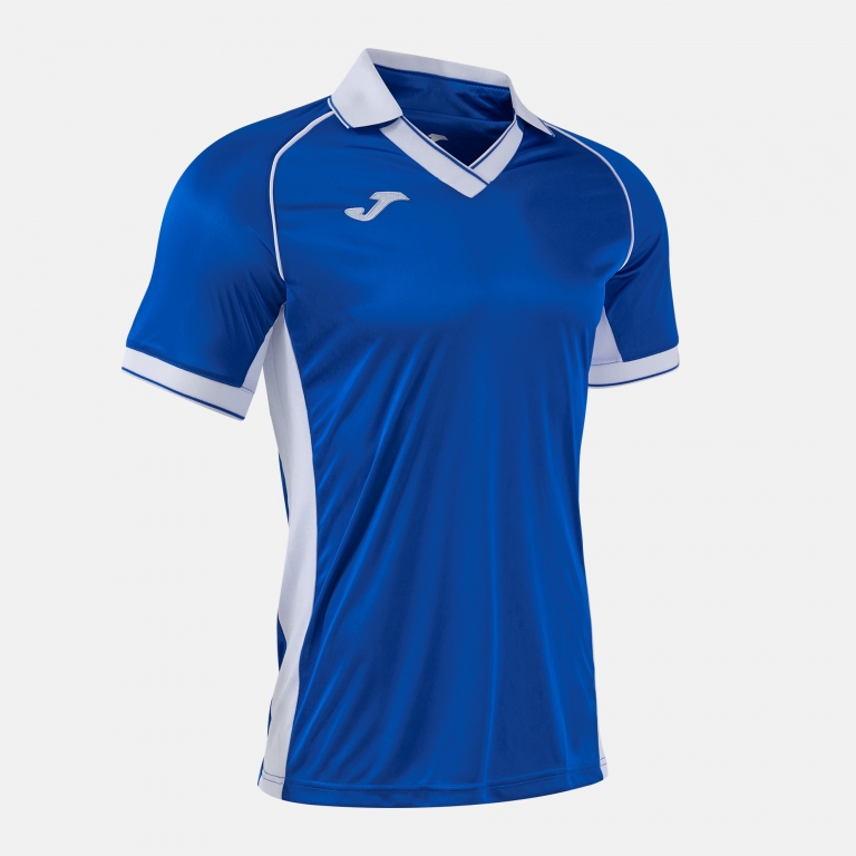 VINTAGE ECO RETRO SHORT SLEEVE T-SHIRT ROYAL BLUE WHITE