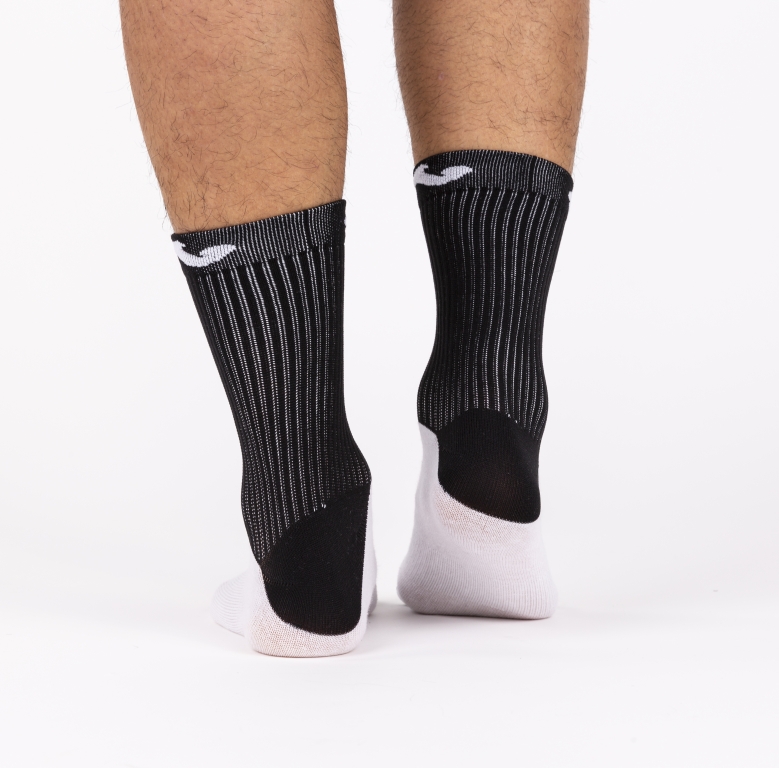 SOCK WITH COTTON FOOT BLACK