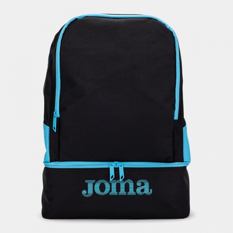 BACKPACK ESTADIO III BLACK-FLUOR TURQUOISE