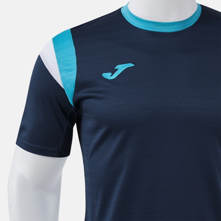SHORT SLEEVE T-SHIRT TERRA DARK NAVY TURQUOISE FLUORESCENT