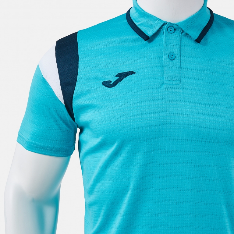 POLO SHORT SLEEVE TERRA TURQUOISE FLUOR DARK NAVY