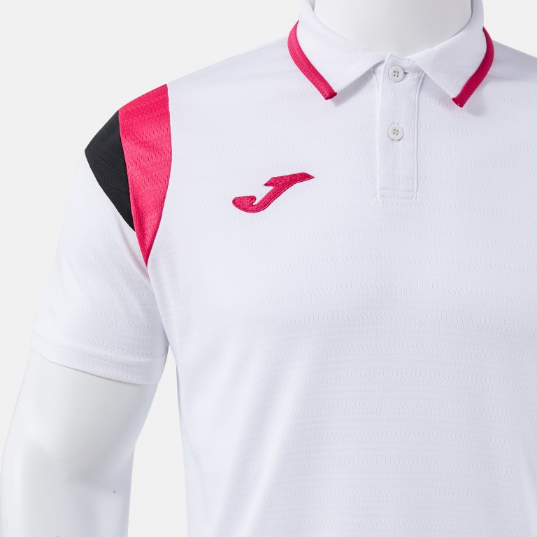 POLO SHIRT SHORT SLEEVE TERRA WHITE FUCHSIA
