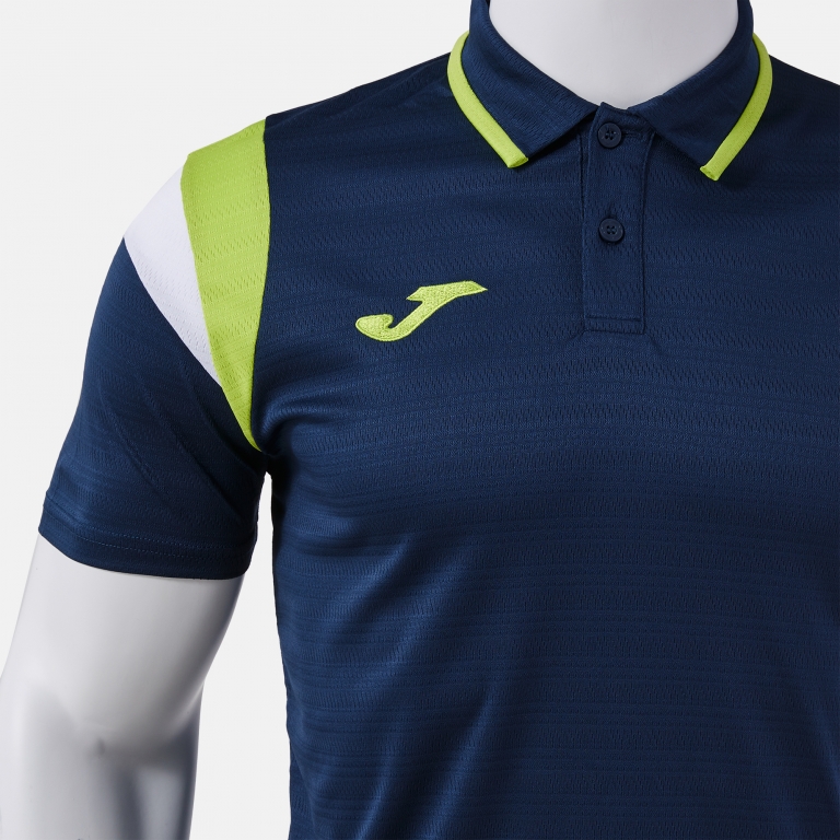 SHORT SLEEVE POLO TERRA DARK NAVY LIME