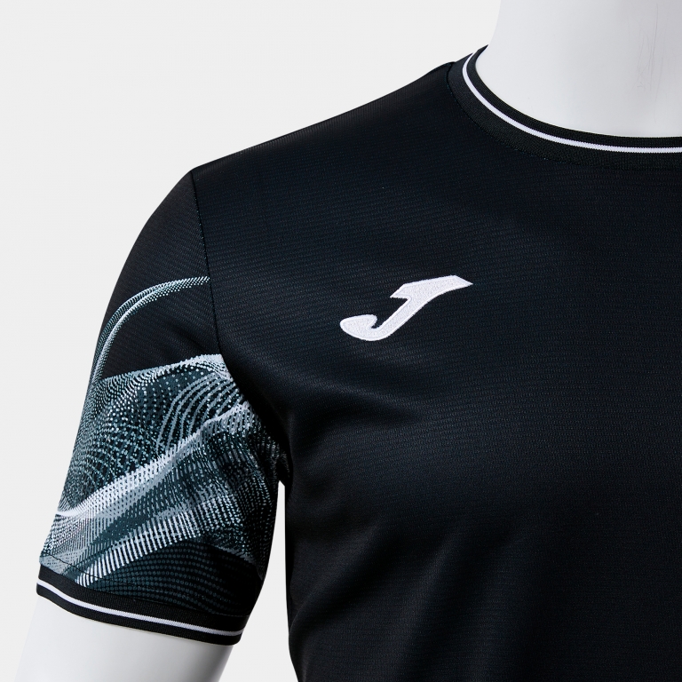 SHORT-SLEEVE T-SHIRT WAVE BLACK WHITE