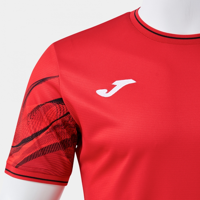 SHORT-SLEEVE T-SHIRT WAVE RED BLACK
