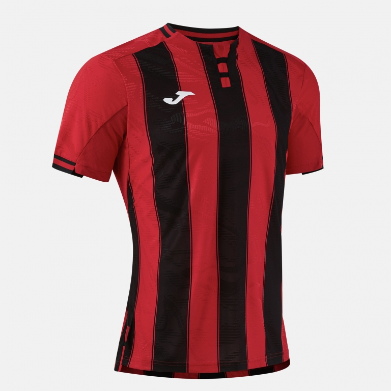 SHORT SLEEVE SHIRT PREMIER RED BLACK
