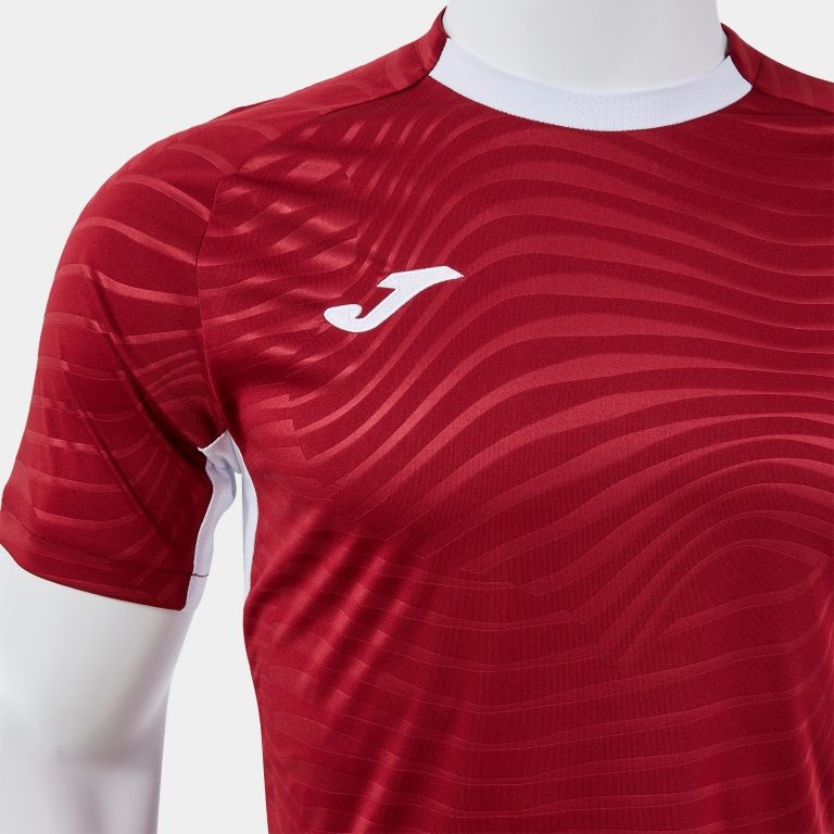 SHORT-SLEEVE T-SHIRT KICK PRO BURGUNDY WHITE